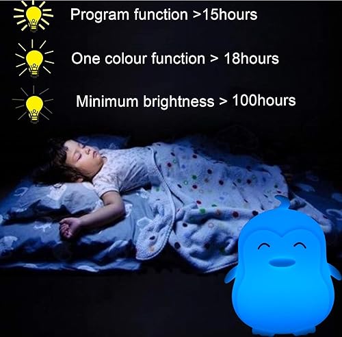 Miniatura 6 de Luces nocturnas grandes de pingüino para bebés, lámpara de dormitorio, lámpara para niños, lámpara de habitación infantil, lámparas decorativas