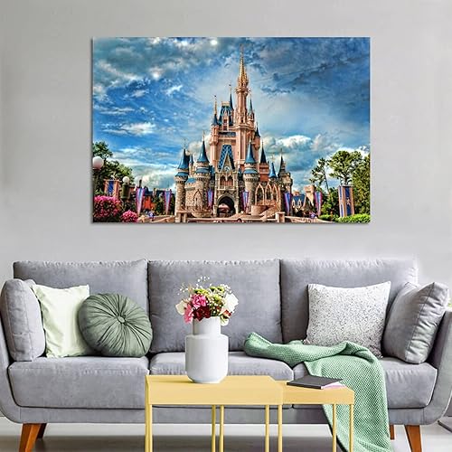 Miniatura 5 de NOBLZ Magic Kingdom Park - Póster de arte en lienzo y arte de pared, póster moderno para decoración de dormitorio familiar, 16 x 24 pulgadas (15.7 x