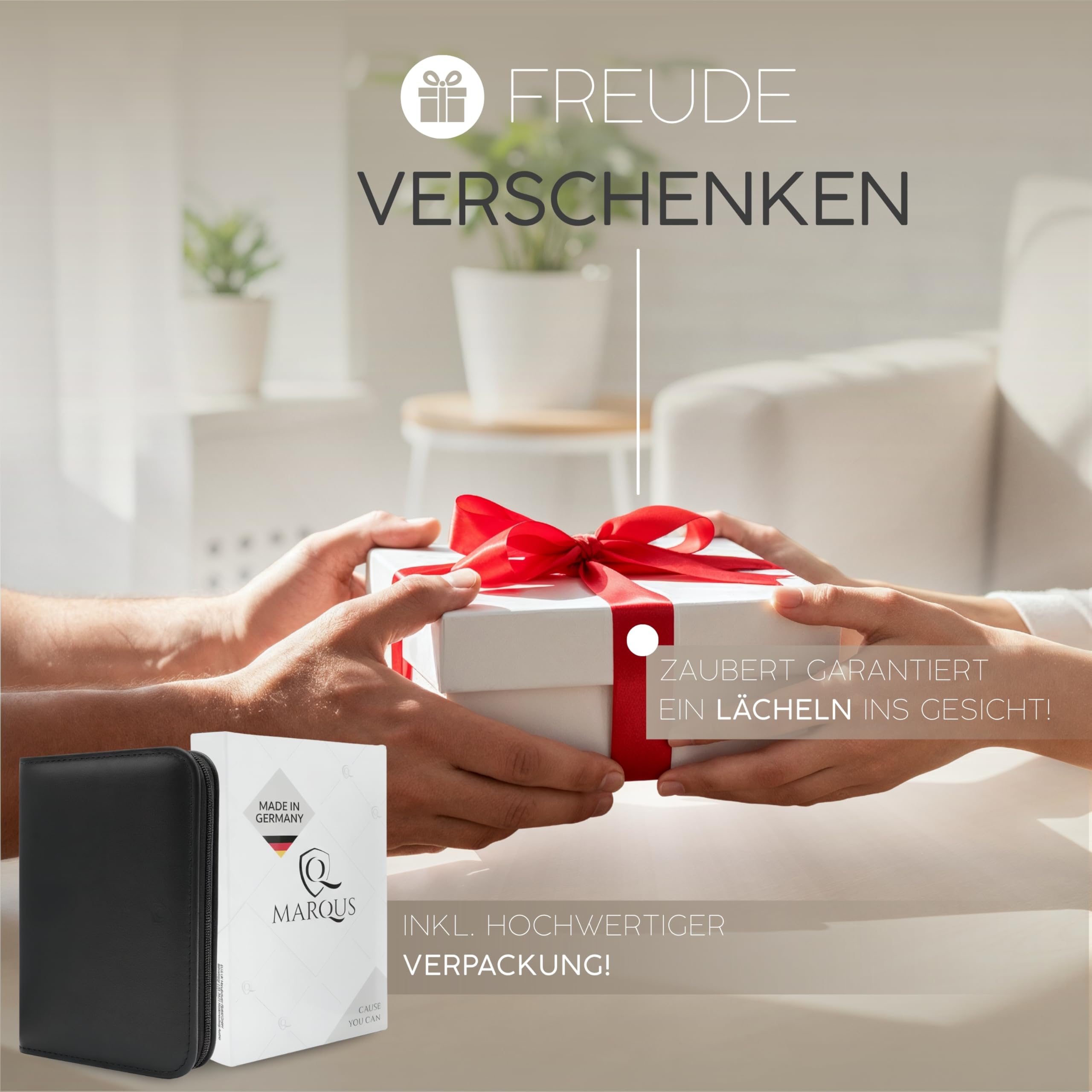 Marqus Solingen Komplett Maniküre Set 12 Teilig - Made in Germany, Nagelpflegeset in Hochwertigem Lederetui - Vollwertiges Set Und Perfektes Geschenk Für Frau & Mann
