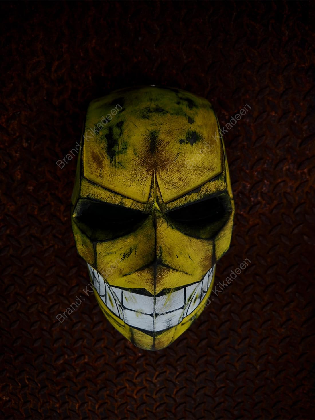 Custom Airsoft Mask Outdoor Tactical Full Face Protective BB Gun Halloween Costume Party Cosplay Motorcycle Yellow Smiley A10