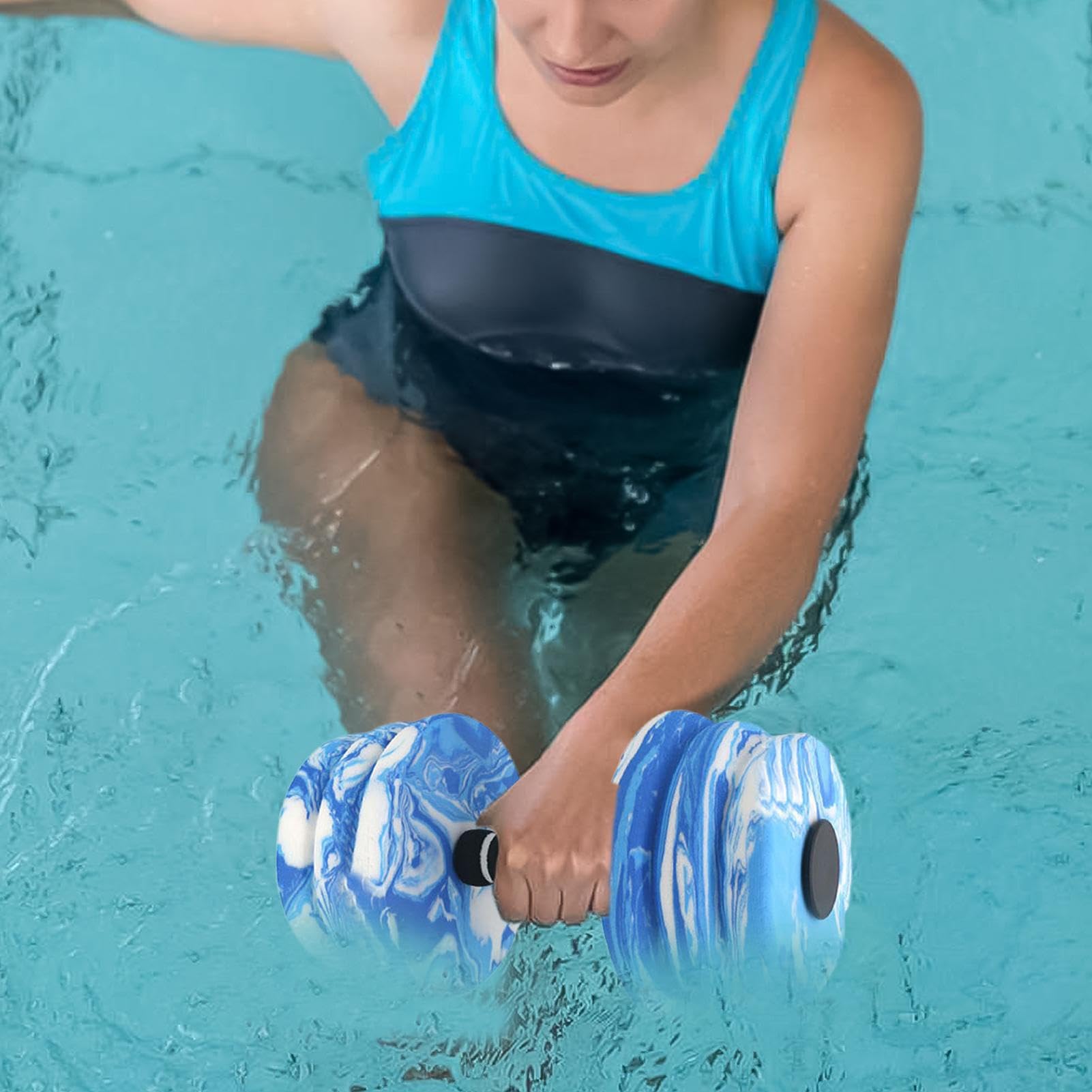 VGEBY Haltère à Eau Haltères Flottants EVA, 2 Pièces, équipement De Fitness Pour Exercices D
