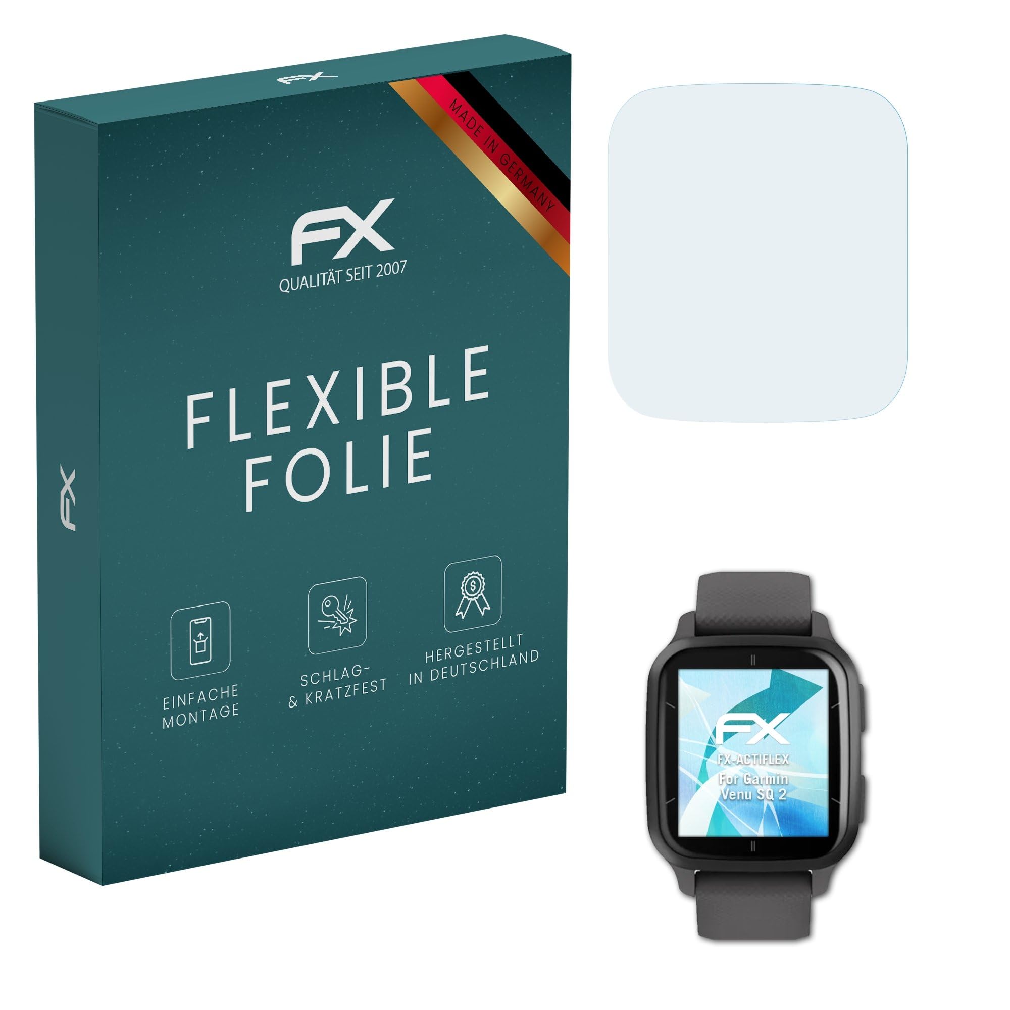atFoliX 3x Schutzfolie für Gard Pro Health Smartwatch 3 41 mm klar