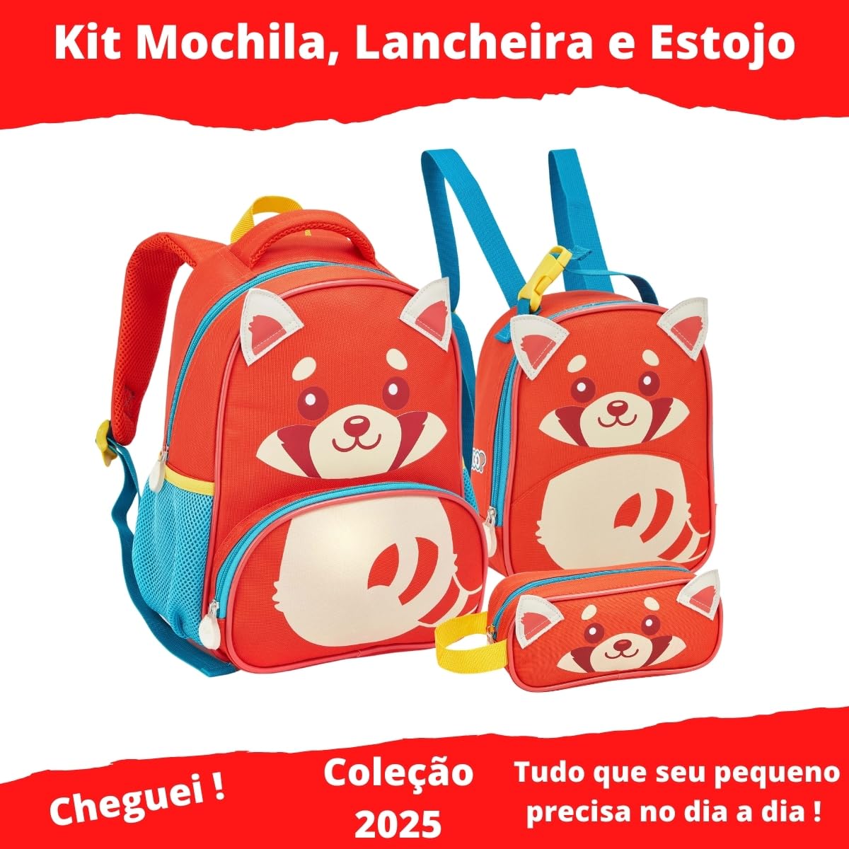 Kit Mochila Infantil Creche Menina Menino Animais Com Lancheira Termica e Estojo Passeio Escolinha em promoção! Veja a oferta e mais achadinhos de Mochilas escolares 3 Hoje é o melhor dia para comprar Kit Mochila Infantil Creche Menina Menino Animais Com Lancheira Termica e Estojo Passeio Escolinha com aquele preço maroto! Promoção! Aproveite a oferta! 3