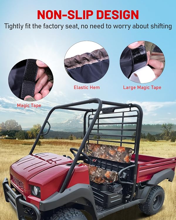 StarknightMT UTV Mule Bench Seat Covers Compatible with Mule 4010 4000 3000 3010 2001 2023 2025, Waterproof 1680D Oxford Fabric, Maple Camouflage by StarknightMT - Image 7