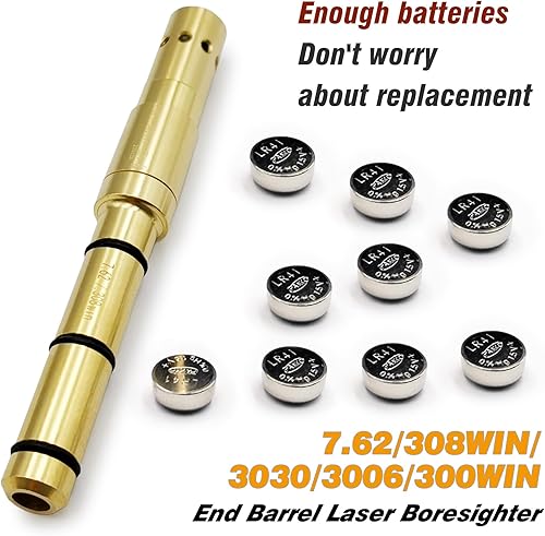 Miniatura 10 de Especial Laser Boresighter End Barrel Laser Bore Vista precisa y fácil de instalar Revólveres Pistolas Rifle y pistolas de aire