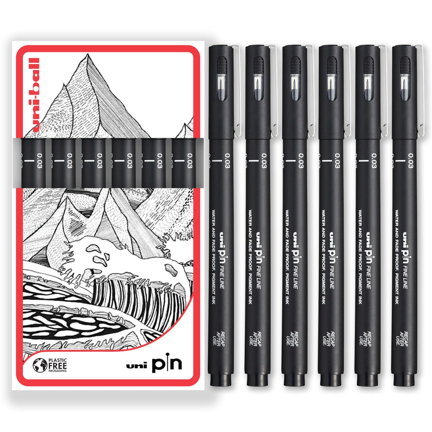 uni-ball PIN Fineliners, Black