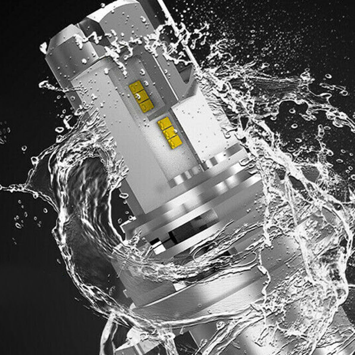 BESTonZON 2x Lampadine LED H4 9003 55w 5000lm per Fari Auto Anteriori Sinistro e Destro, Lega di Alluminio, Luce Bianca Fredda 6500k, Efficienza Elevata e Praticità Garantita