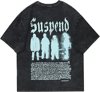 Vamtac Oversized Graphic Tees for Men Y2k Vintage Graffiti Short Sleeve Streetwear Tops Tshirt Unisex