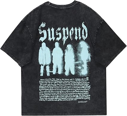 Vamtac Oversized Graphic Tees for Men Y2k Vintage Graffiti Short Sleeve Streetwear Tops Tshirt Unisex