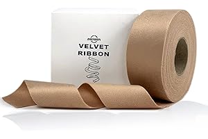 Dseason Handmade Nude Velvet Ribbon Set