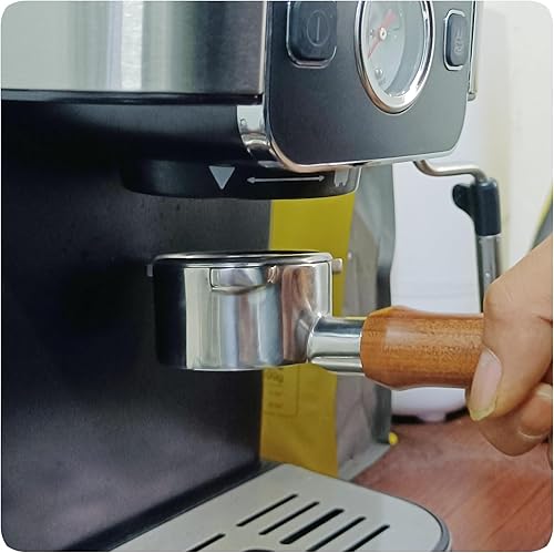 Miniatura 6 de Portafiltro desnudo sin fondo de 2.126 in para manipulación de café compatible con Breville BES 840870878880, incluye cesta de 2.126 in, cepillo