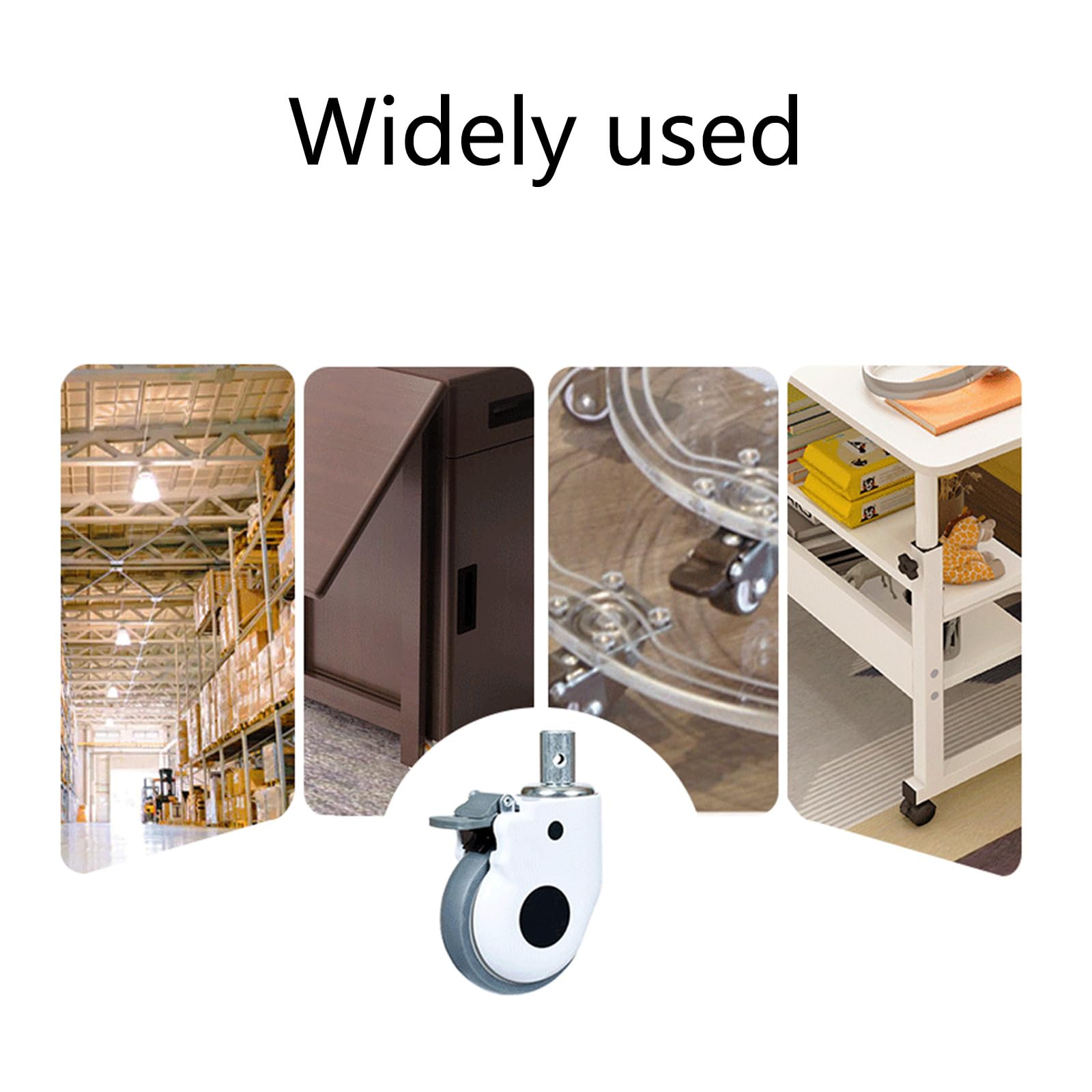 1PC Baby Walker Replacement Casters Quiet Rubber Wheel Easy Install for Smooth Rolling and Full 360 Degree Rotation