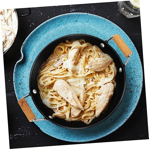 Miniatura 5 de Plancha de acero inoxidable, antiadherente, compatible con estufa eléctrica, con tapa, 12 pulgadas