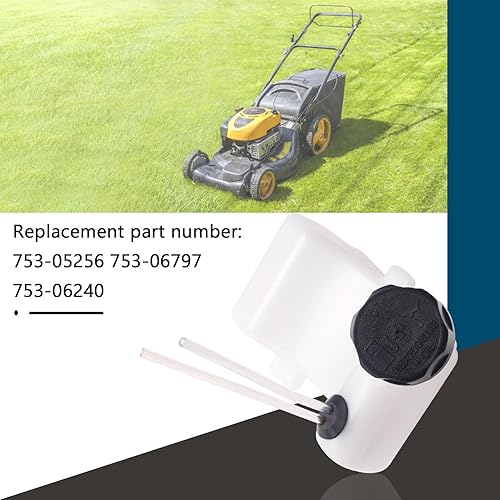 Miniatura 3 de 753-06240 - Depósito de combustible con líneas de combustible compatible con recortadoras MTD Cub Cadet Troy-Bilt cortacésped, se adapta a MP429,