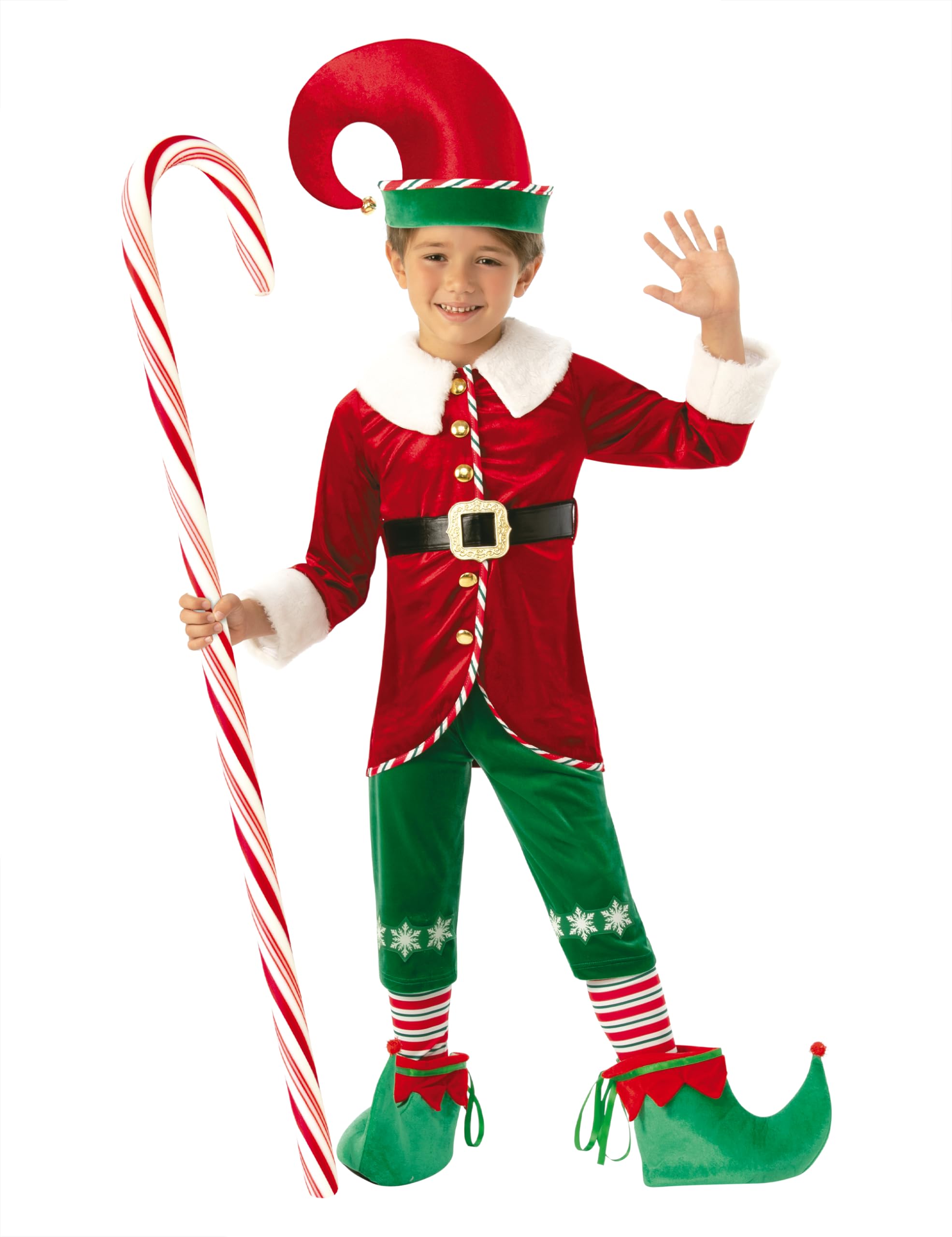 Rubies S9111-XXS Disfraz Elfo Boy Deluxe Inf Elves Costume, Multicoloured, XXS (3-4 AÑOS)