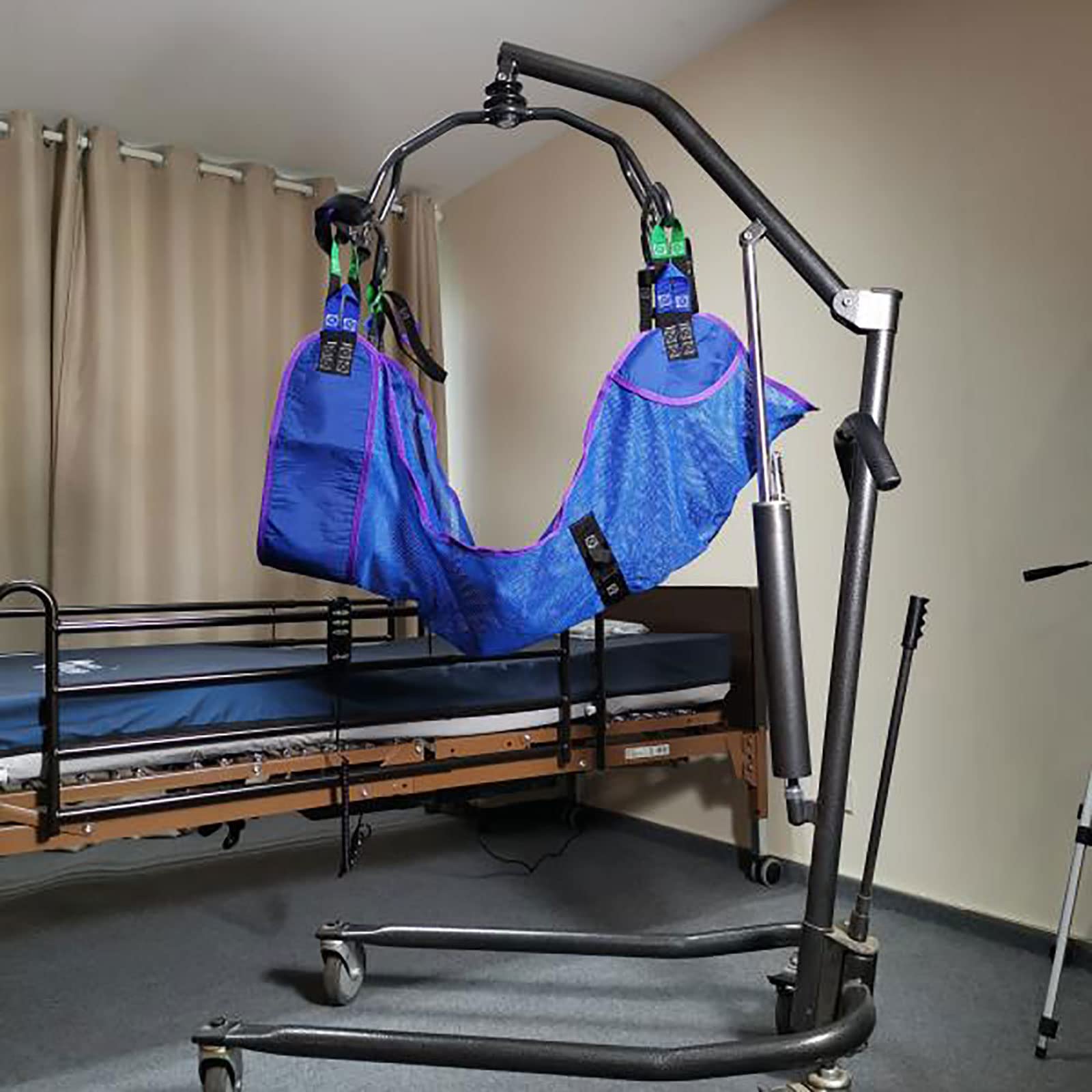 Cinturón de transferencia de inodoro para bariátricos, ancianos, discapacitados, correa de elevación para pacientes para posicionamiento y elevación en la cama