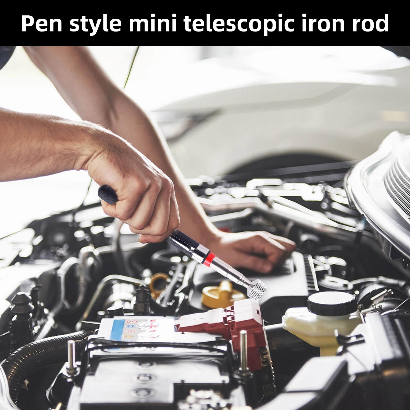 Iman Telescopico Recogedor Magnético Telescópico: 3 Piezas Herramientas de Recogida Iman Flexible - Recogedor Magnético Para Recoger Tornillos y Tuercas y Otros Objetos Metálicos (1.5LB 3LB 5LB)