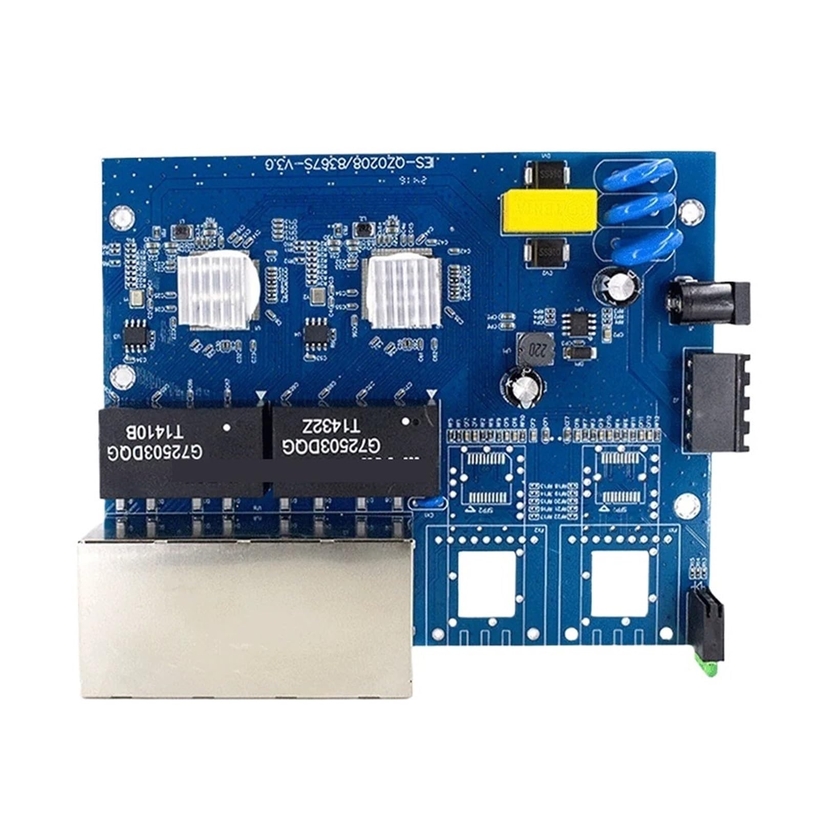 OSHZIKJII 1000-/Mbps Network Switch Ethernet Gigabit 2 s-f.p 8 RJ45 10 Port Fiber Switch(With SFP Module)
