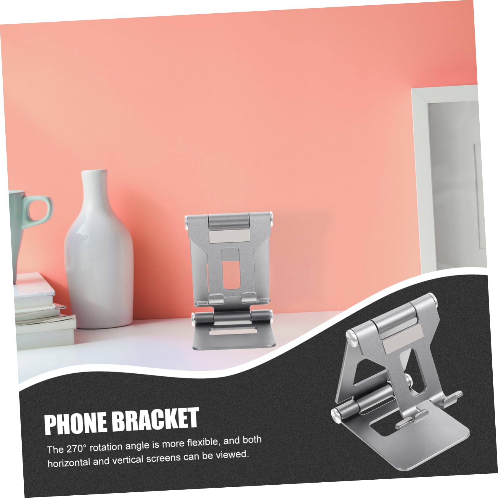 OSALADI 5piezas Soporte Plegable para Teléfonos y Tablets Diseño Portátil Multiángulo para Escritorio para Viajes y Oficina Fabricado Materiales Duraderos y Resistente Al Desgaste