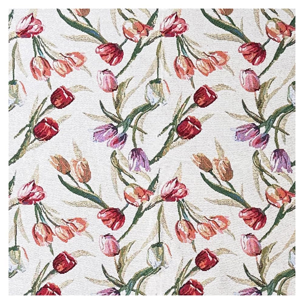 Żakardowy materiał z poliestru i bawełny, 300 x 150 cm, towar sprzedawany na metry, materiał dekoracyjny do szycia, kwiatowy wzór, materiał tapicerski do DIY, na sofę, zasłony, poduszki