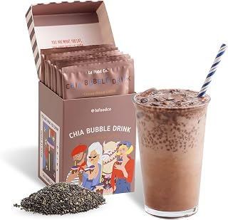 Le Food Got Chia! Superfood Latte – Choco Maca Magic | Chocolate Superfood Drink with Chia Seeds | Clean Label | Rich, Satisfying, Better-for-You Cocoa | Boba Alternative