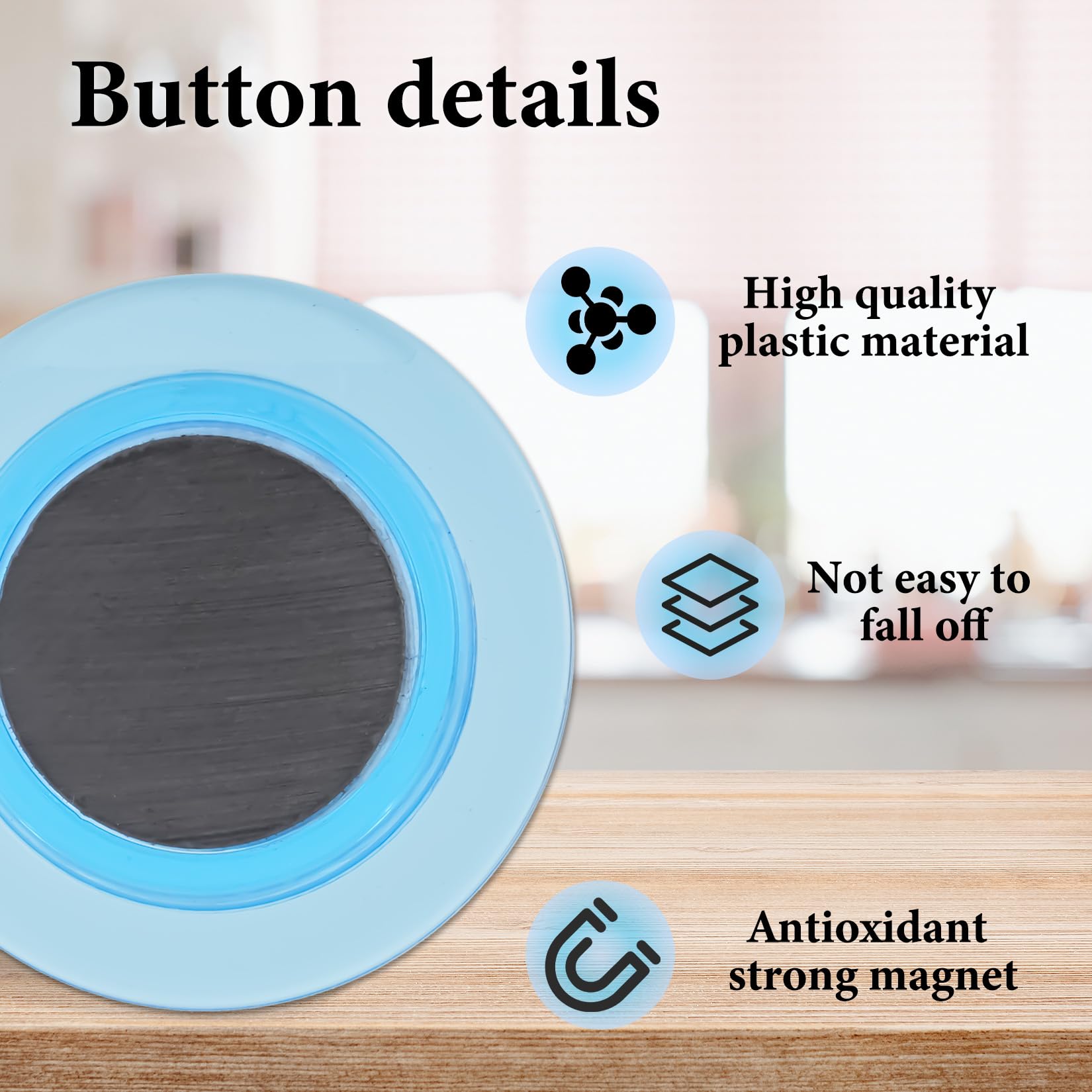 Wukong 4 stuks magneetbord, memobord, zelfklevende magneetstrips met 16 magneten voor whiteboard voor kantoor, notitiebord, fotowand, documenten en koelkast