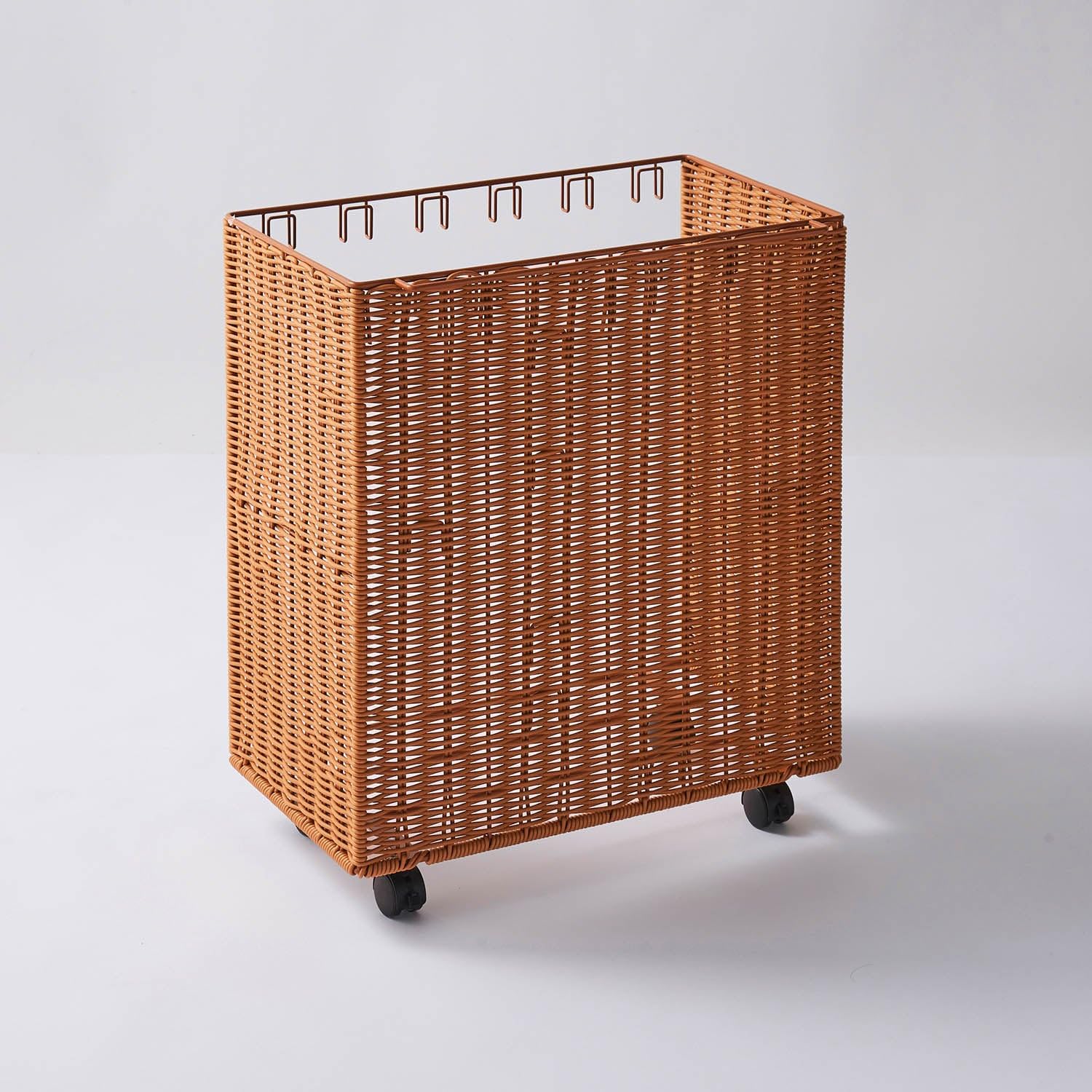 Amazon｜[ベルメゾン] ゴミ箱 洗える ラタン調 目隠し 分別 フタ