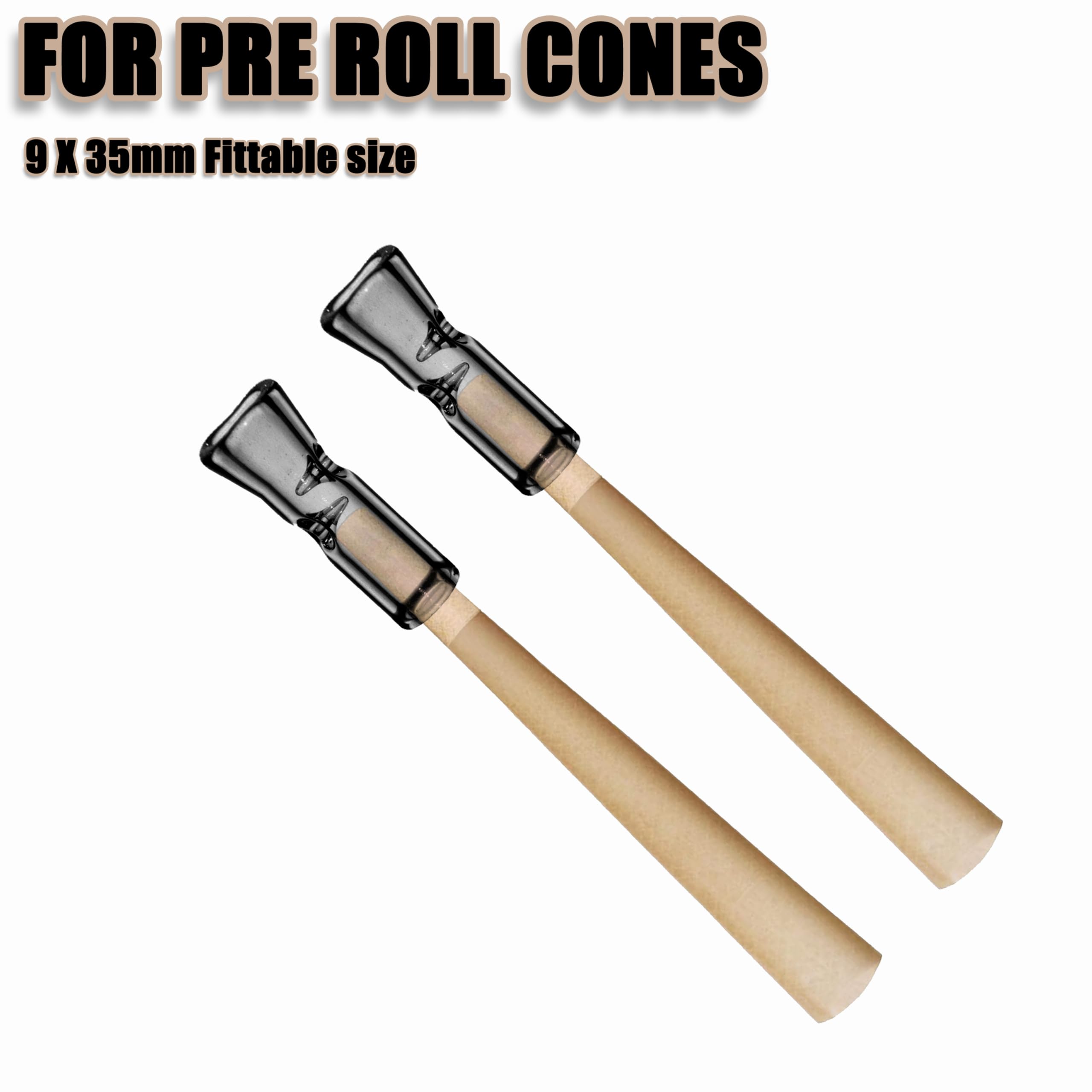 Amazon.com: Reusable Glass Filter Tips Mouthpieces, Ø9mm Outer Diameter  35mm Length Glass Tip Flat Mouthpiece, 10 pcs Transparent Black Color Cigarette  Filter Easy to Clean 9 x 35mm : Health & Household