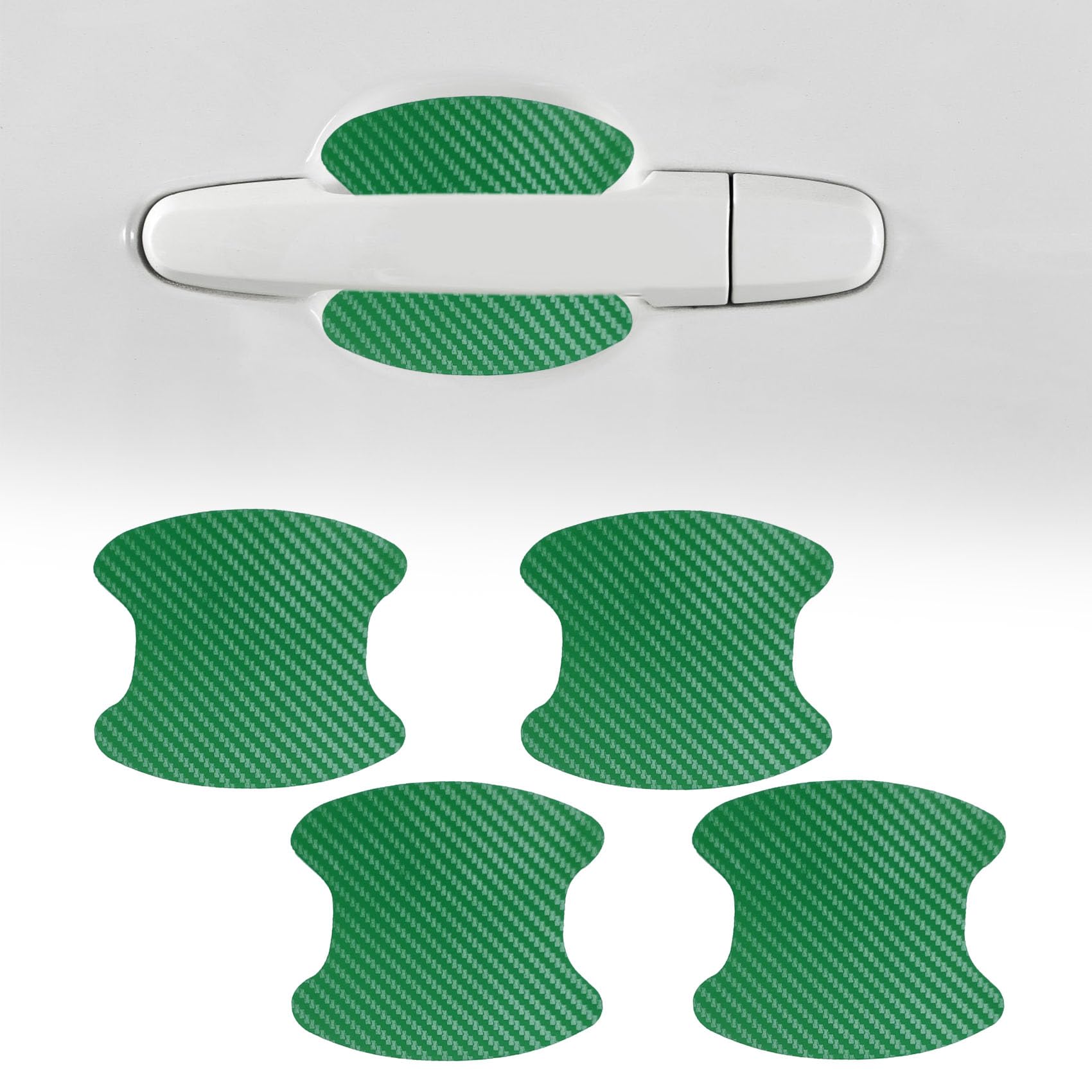 4PCS Car Door Handle Cup Scratch Protector Car Door Handle Sticker Scratch Auto Door Protective Film Car Accessories