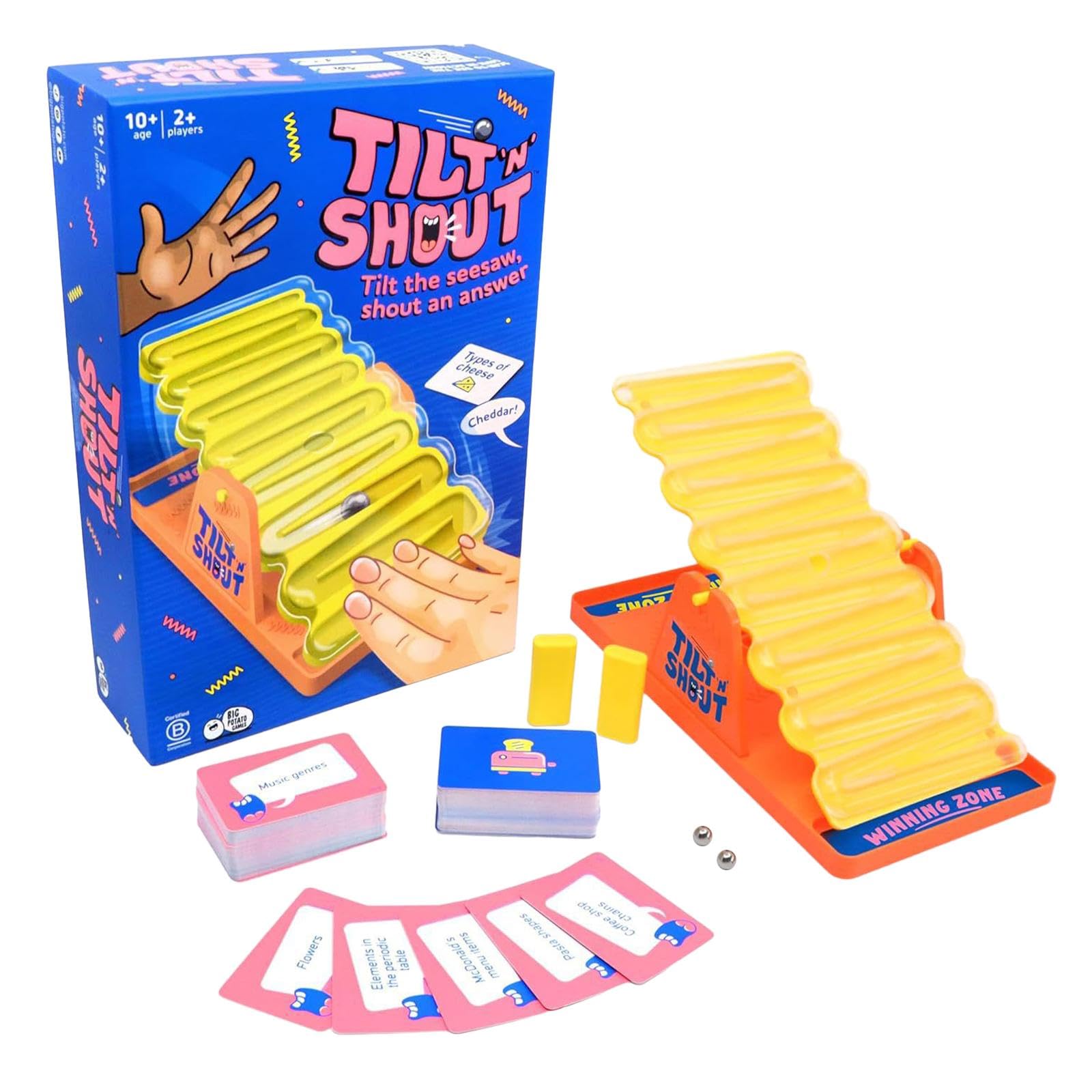 ATORSE Toy Tilt N Shout Game Fun Balance Challenge Strategy Toy for Player of All Ages-Toys & Hobbies-Games-Board & Traditional Games-Contemporary Manufacture