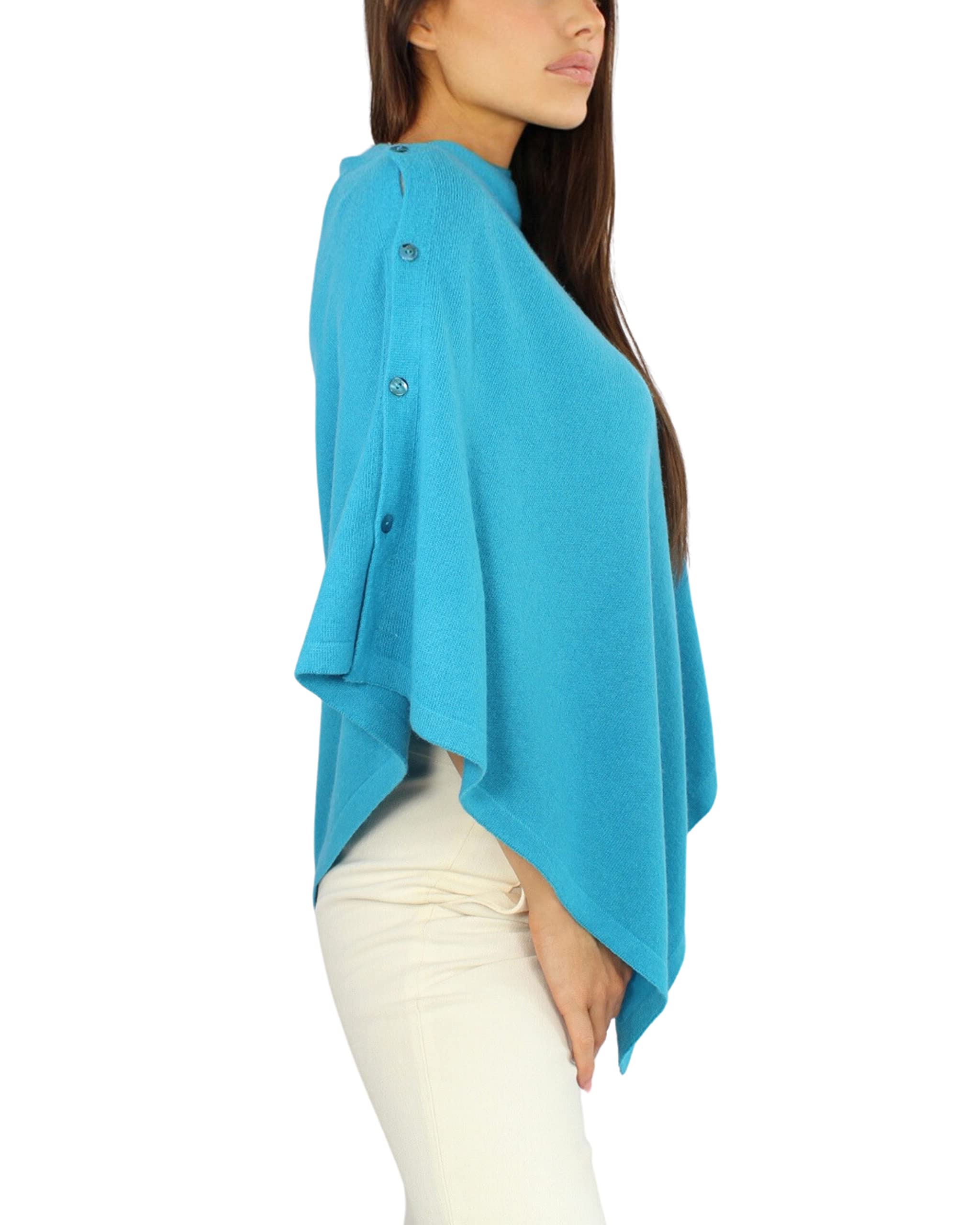 Win's Poncho en cachemire mélangé pour femmes - Fabriqué en Italie