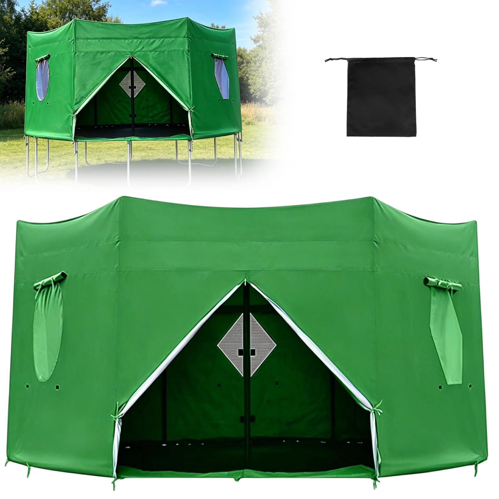 8ft Trampoline Tent Cover, Waterproof Trampoline Sun Shade — image 1