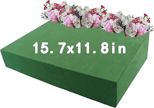 Vista 8 de Prashent 3 bloques de espuma floral, espuma de espuma de flores verdes húmedas y secas para arreglos florales frescos y artificiales, manualidades 3
