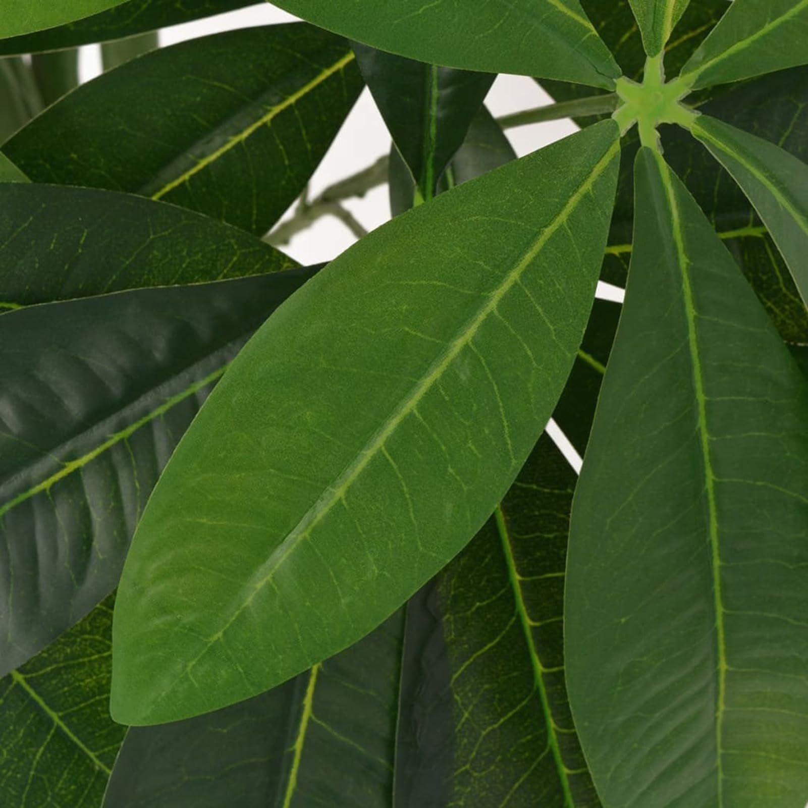 Pachira Acquatica Pianta Artificiale con Vaso 85 cm Verde Fiori Finti