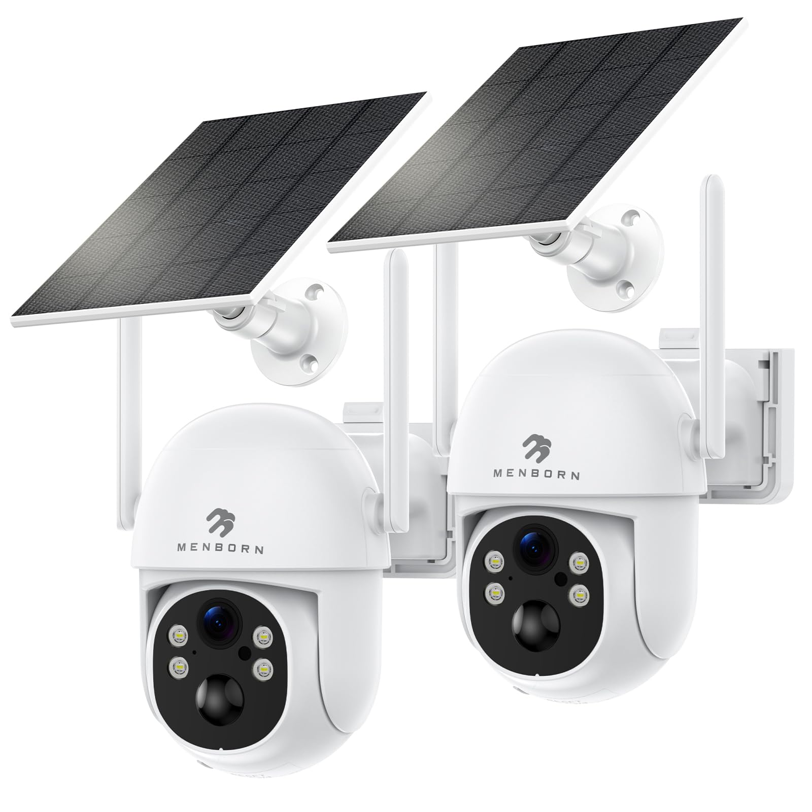 2K Telecamera Solare Esterna Senza Fili WiFi 6 2.4/5GHz, Senza Costi