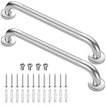 2 Pack 24 Inch Grab Bars for Bathtubs and Showers, Anti Slip Shower Grab Bars Stainless Steel Shower Handle Toilet Handicap Elderly Senior Assist Bathroom Saft Handle