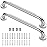 2 Pack 24 Inch Grab Bars for Bathtubs and Showers, Anti Slip Shower Grab Bars Stainless Steel Shower Handle Toilet Handicap Elderly Senior Assist Bathroom Saft Handle
