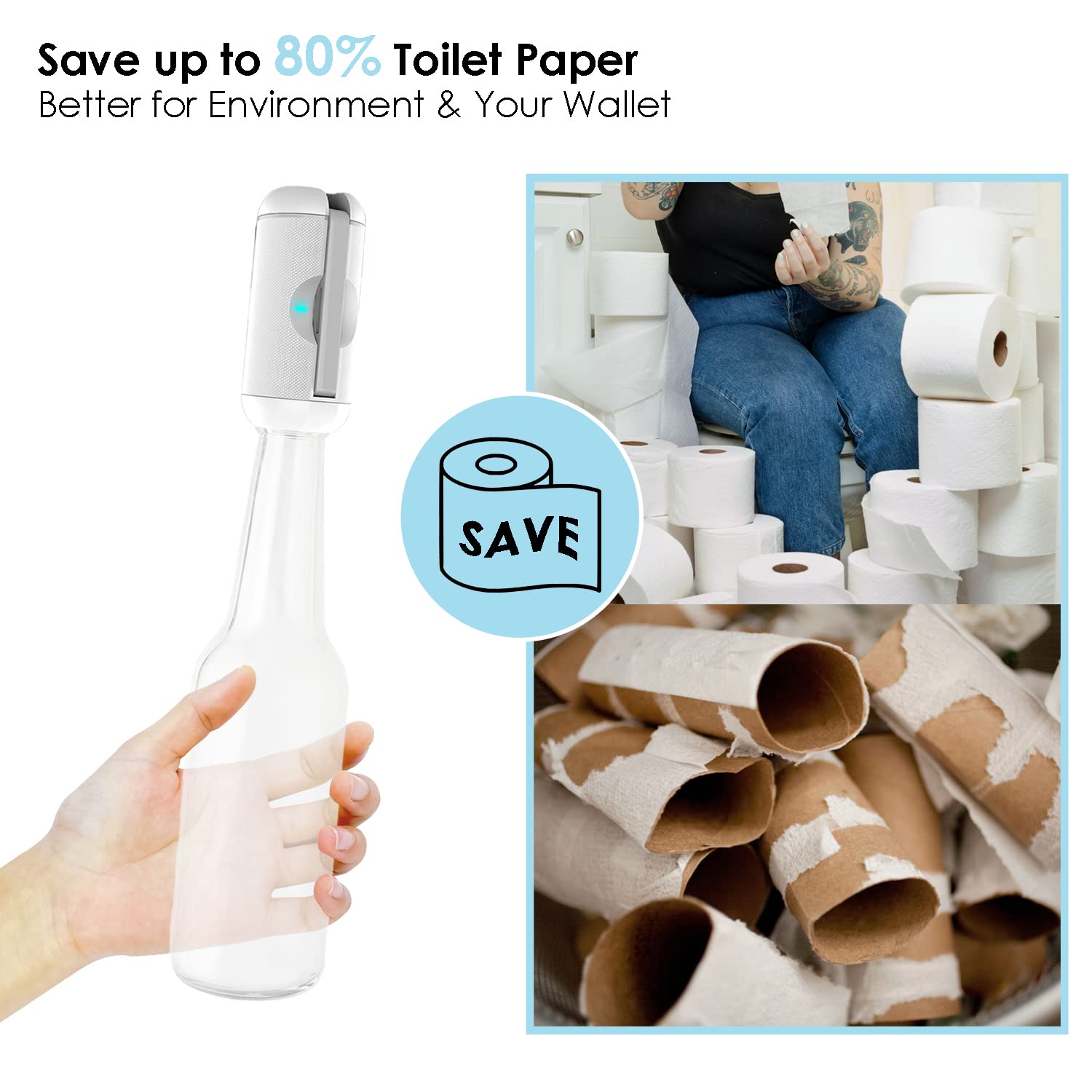 Bidet Portatile Elettrico - Doccia Intima Da 270 Ml, Ad Alta Pressione, Impermeabile IPX7, Per Viaggi - Foto 11