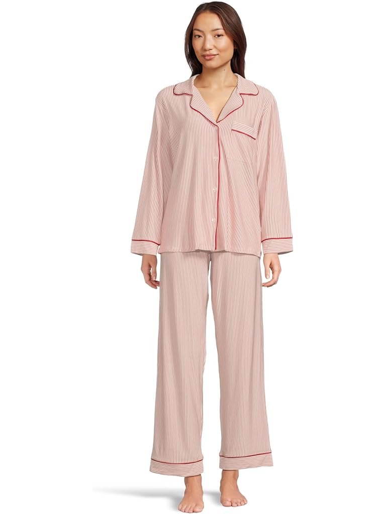 Pink Eberjey Gisele Printed Long Pj Set