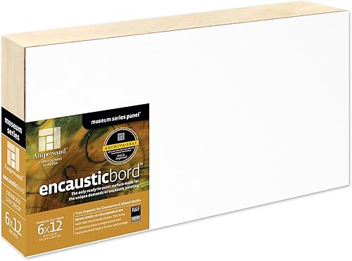 Miniatura 33 de Ampersand Art Supply Panel de pintura de madera: Serie Museo Encausticbord, cuna de 2 pulgadas, 8 "x 8