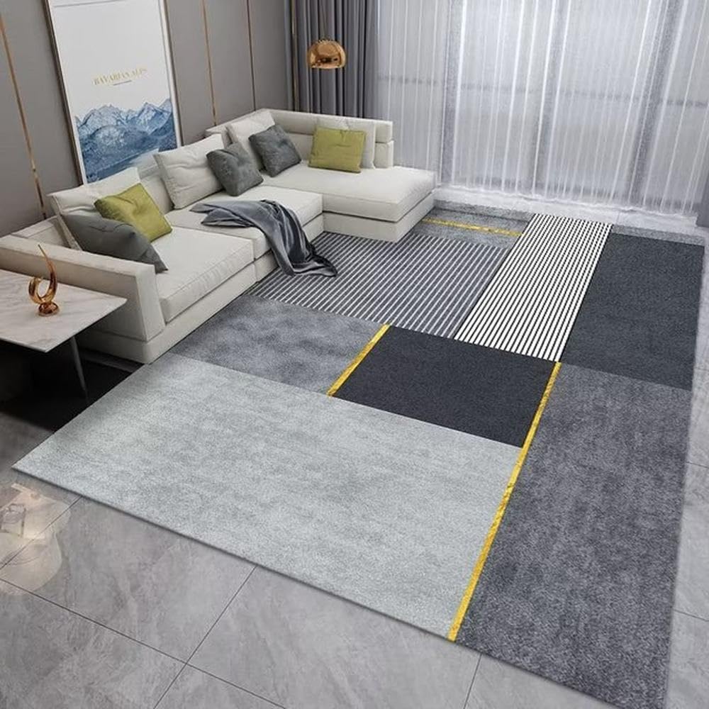 Tapis de salon en flanelle 100x160 cm idéal pour créer un coin lecture cosy dans la chambre