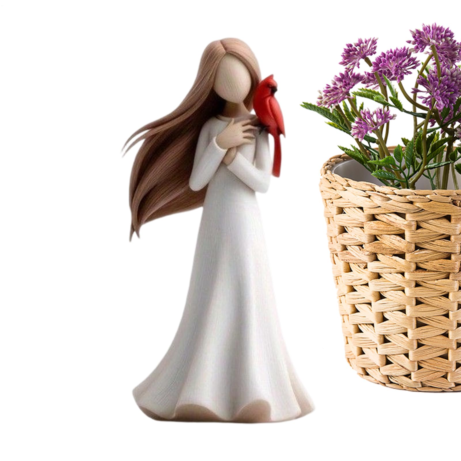 Figurines d'ange gardien pour cheminée et salon chaleureux
