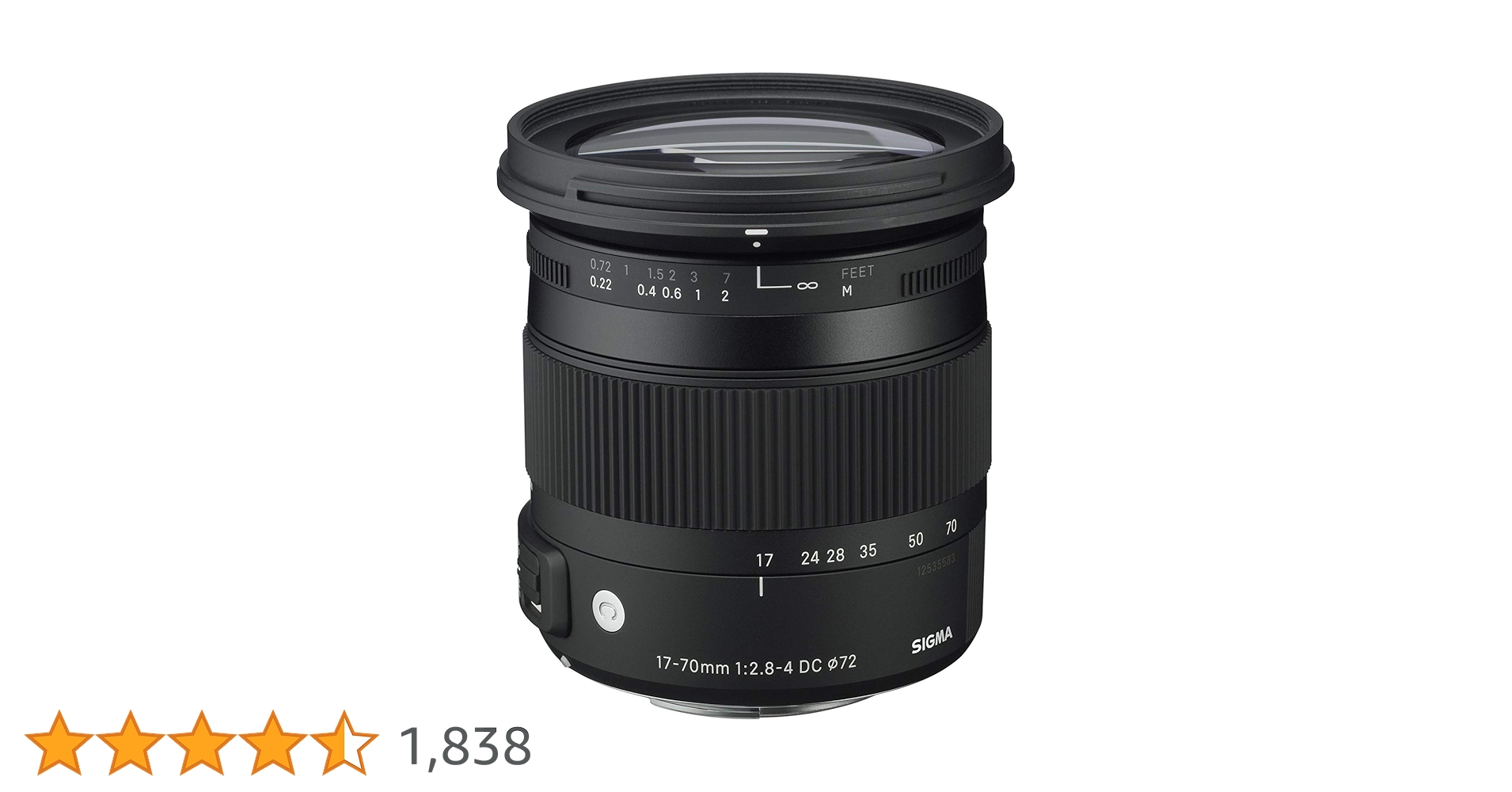 レンズ(ズーム) SIGMA17-70mmF2.8-4.5MACRO FOR PENTAX Sigma 17-70mm f/2.8-4 DC Macro OS HSM Lens for Canon Mount