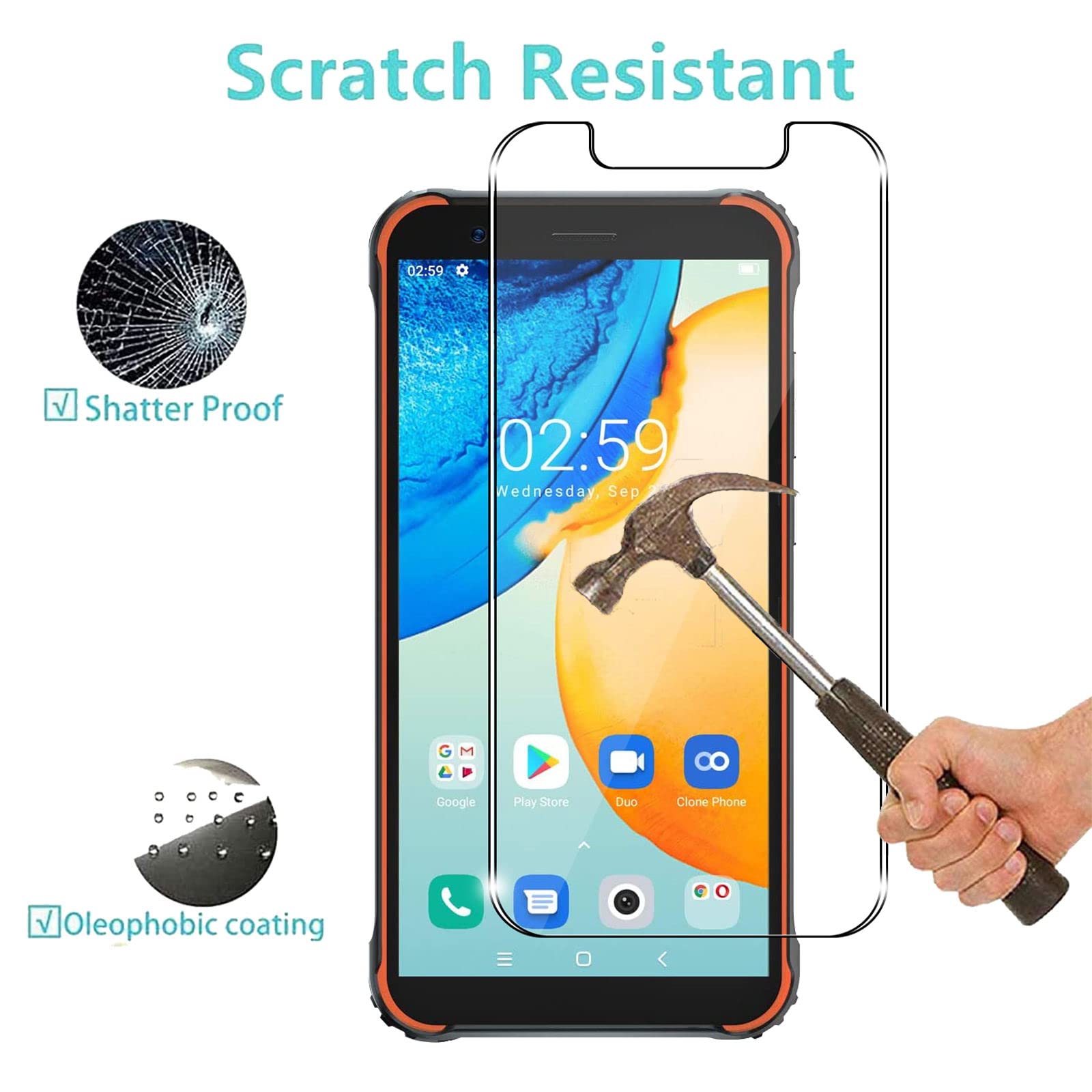 Aerku Verre Trepé Pour Google Pixel 7 Caéra Arrière Protecteur [2 2 Pièces], Dureté 9H [Sans