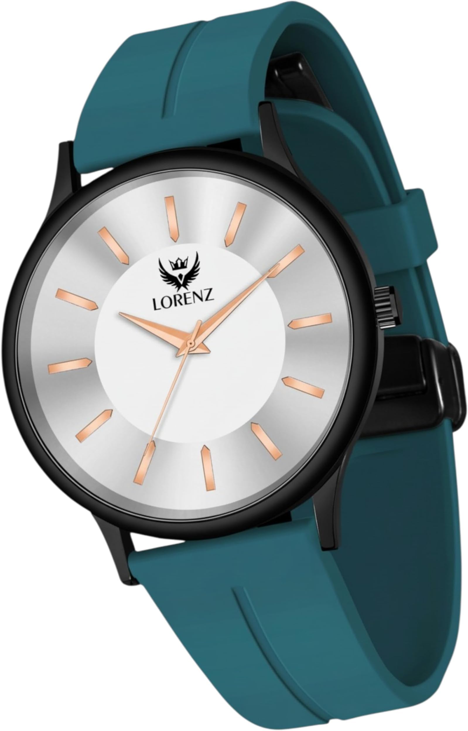 - Slim Case Analog Watch with Blue Magnetic Lock Strap|Watch for Men & Women| MK-4064R