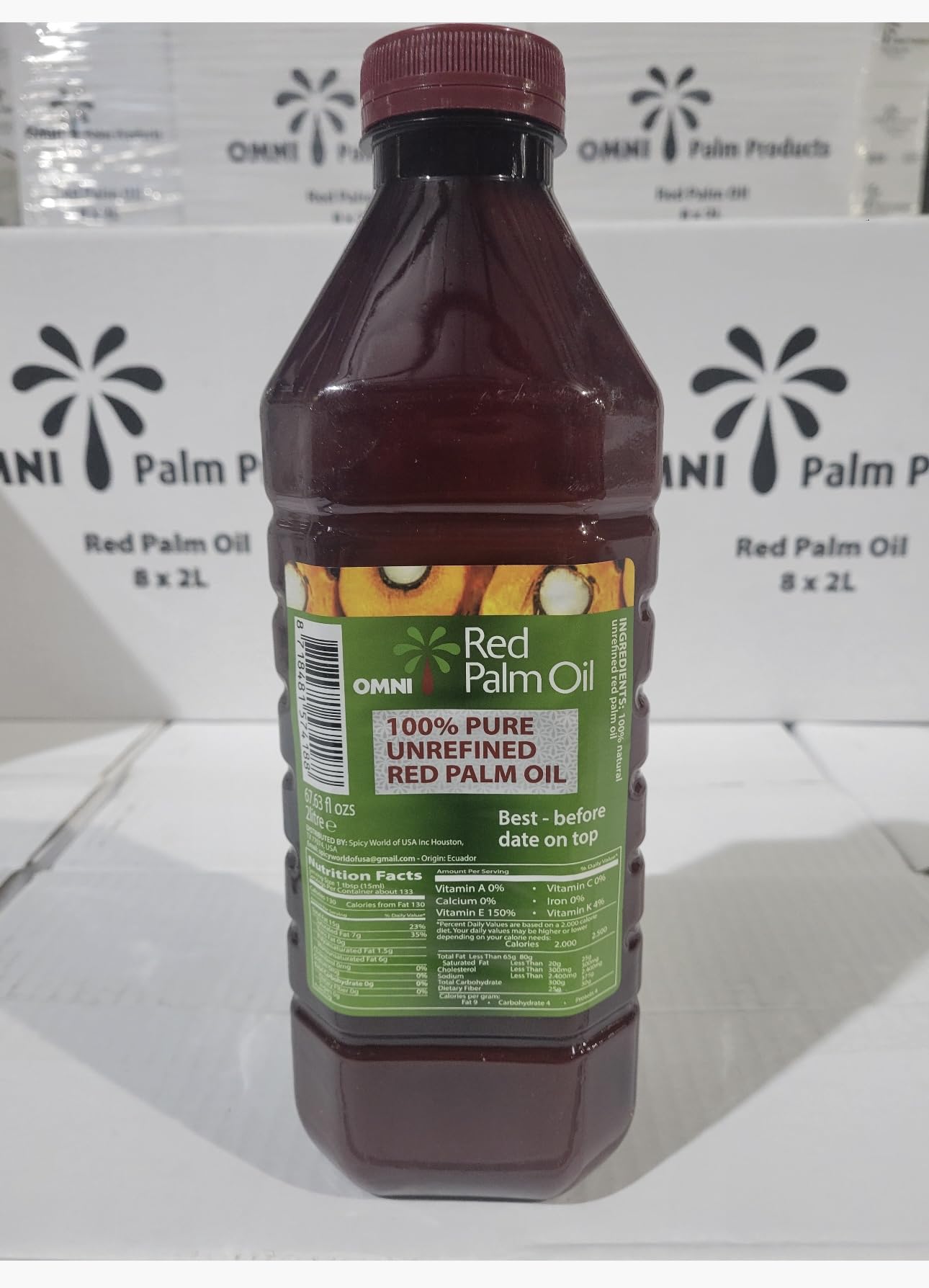 Red Palm Oil (100% Pure) - 67.63 Oz.