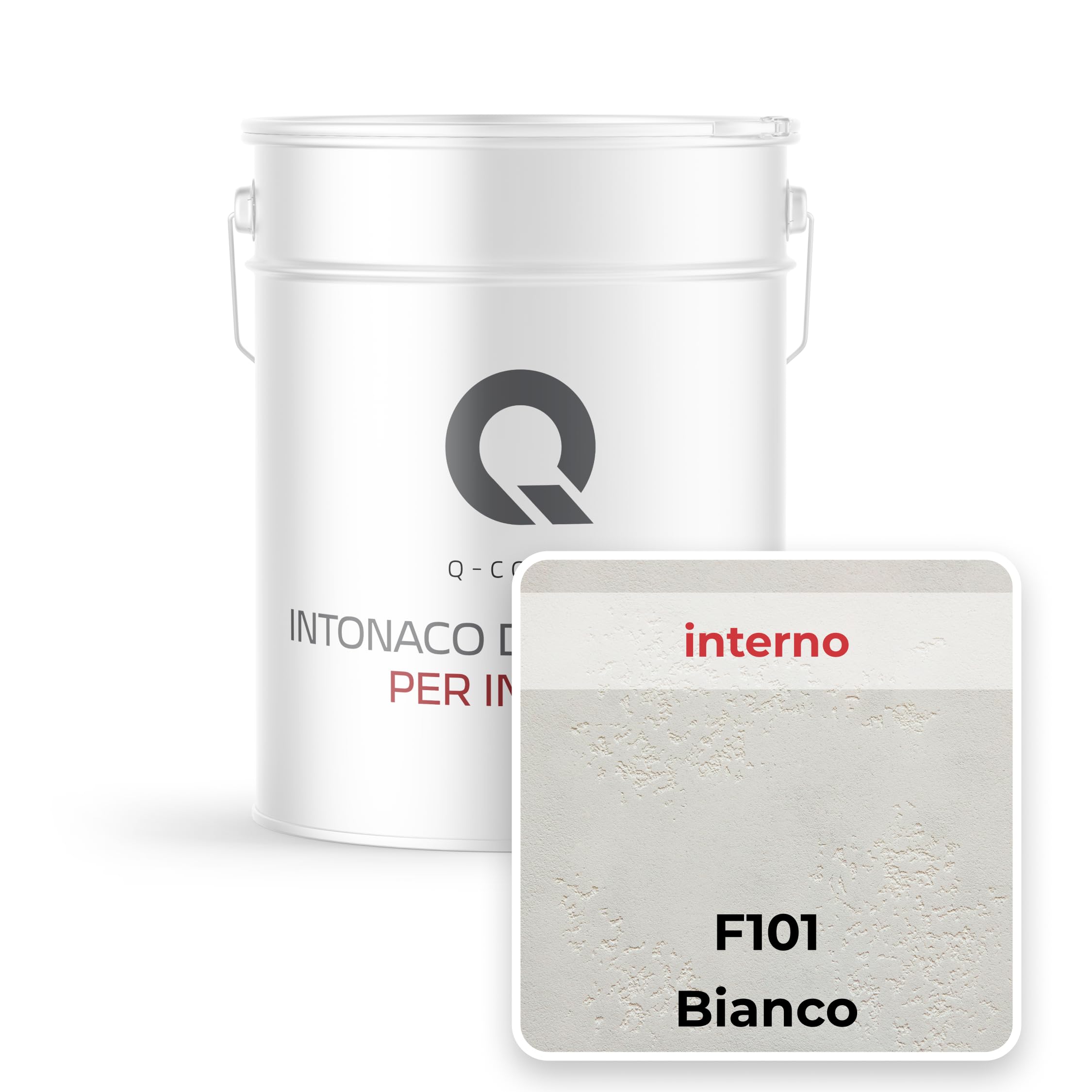 Beton Architekt 15 kg Bianco | intonaco decorativo effetto cemento per interni | pronto all’uso | resa ca. 10 m² | ampia scelta colori
