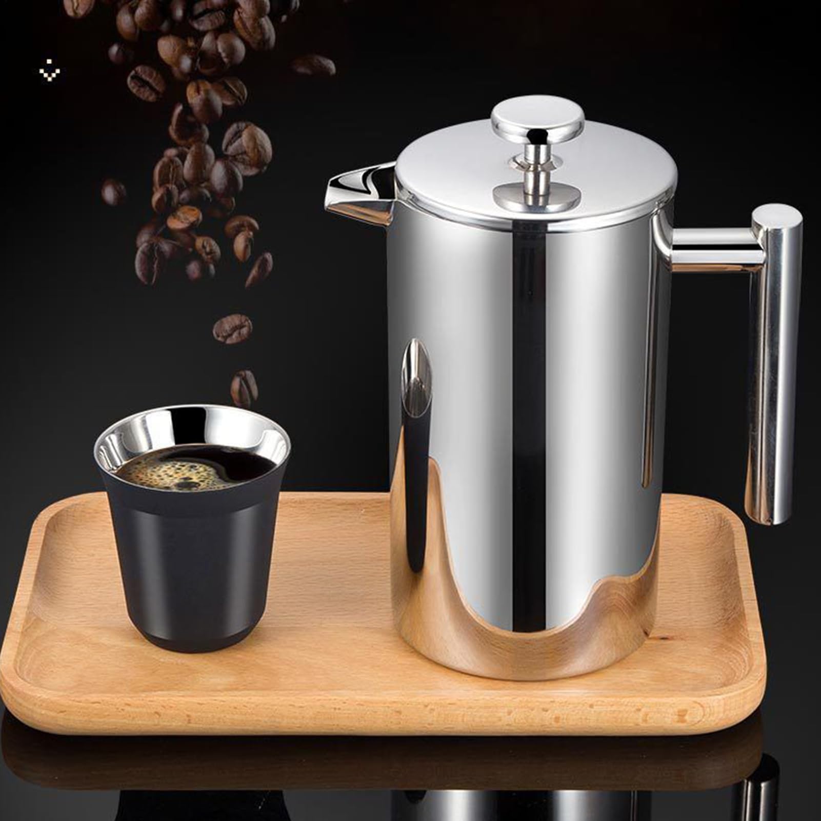 Prensa Francesa Para Té Acero Inoxidable Fácil De | Para Café Frío Para Hombres, Mujeres, Profesionales, Entusiastas, Cocina, Café, Viaje,
