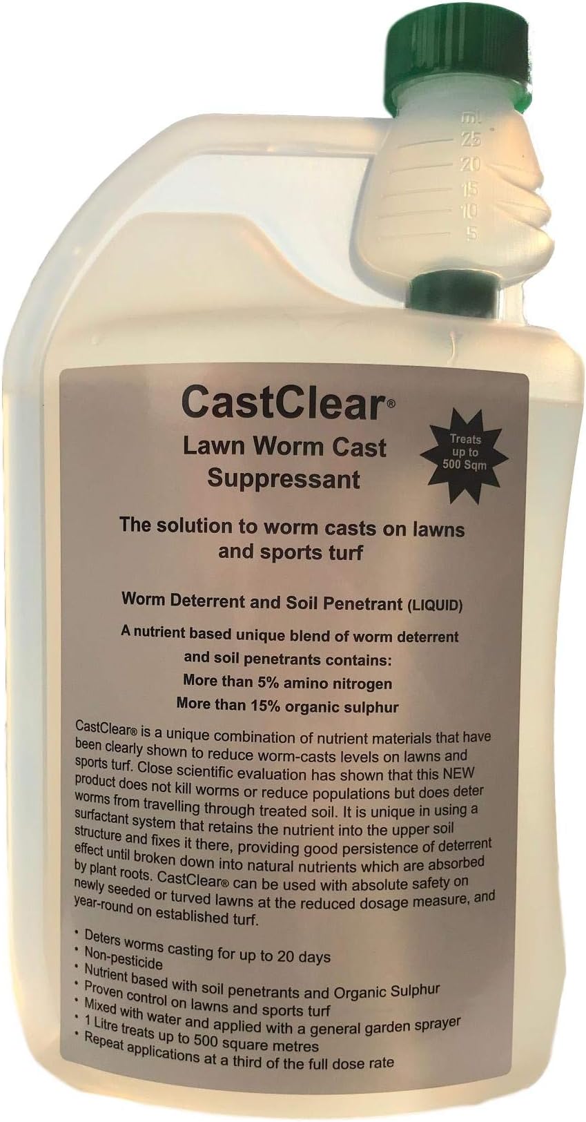 CastClear® - Lawn Worm Cast Treatment 1000ml