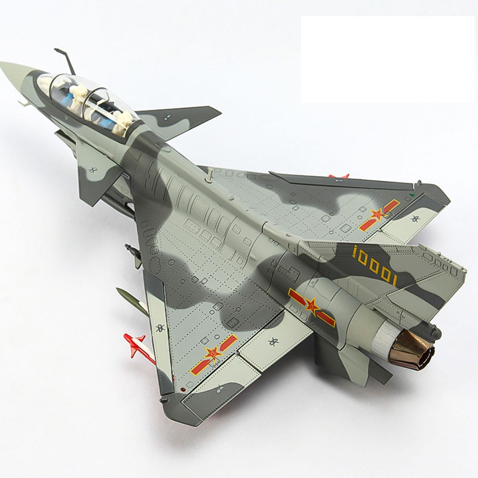 Maqueta de Avión J10 de Metal Fundido a Presión, Escala 1/48, para Coleccionistas, a